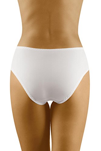 Wolbar Atractivo Bragas Cintura Alta WB13, Blanco,M