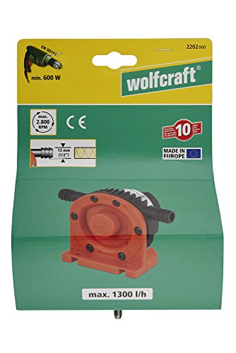 Wolfcraft WFC2202, Bomba, vástago, 13 mm (CE), 1300 l/h