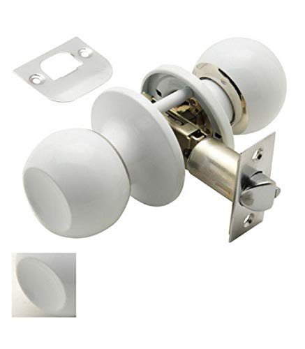 Wolfpack 3030600 Pomo Puerta Wolfpack Sencillo Blanco Para Pasillo