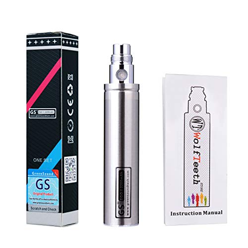 WOLFTEETH GS II 2200 mAh Enorme Batería 2015 Edition 510 cigarrillo electrónico E-Shisha cigarrillo electrónico (Plata)