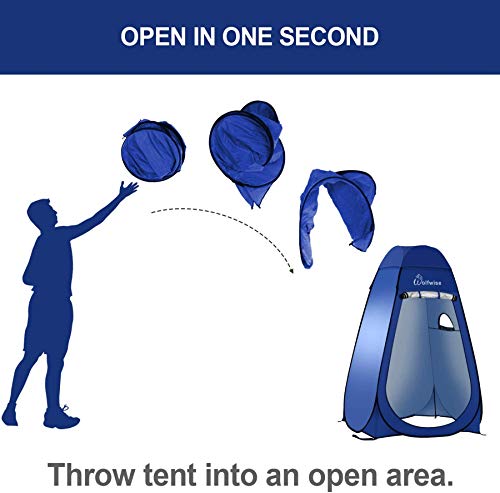 WolfWise Tienda de Campaña Tent Abrir Cerrar Automáticamente Pop Up Portable Sirve para Camping Playa Bosques Zonas de Aseo Carpas