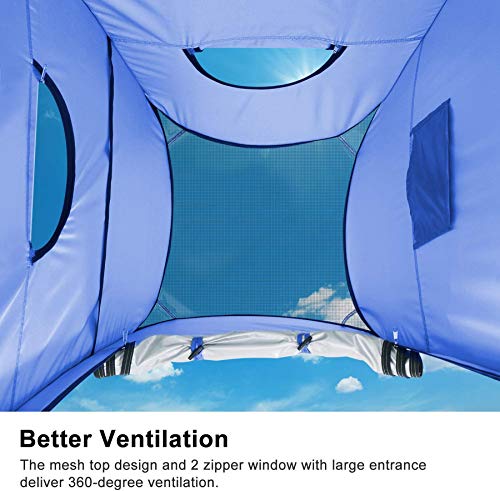 WolfWise Tienda de Campaña Tent Abrir Cerrar Automáticamente Pop Up Portable Sirve para Camping Playa Bosques Zonas de Aseo Carpas
