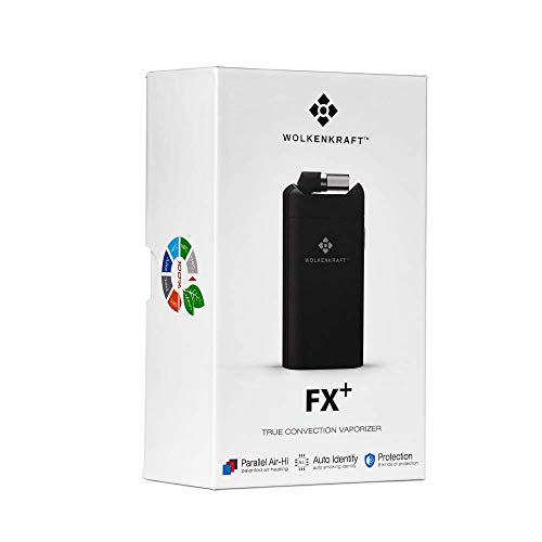 WOLKENKRAFT FX Plus Premium vaporizador con convección Real + sólo 30 seg. de Tiempo de Calentamiento + Potente batería de 2300 mAh + 6 Niveles de Temperatura - FX+- ¡SIN NICOTINA!