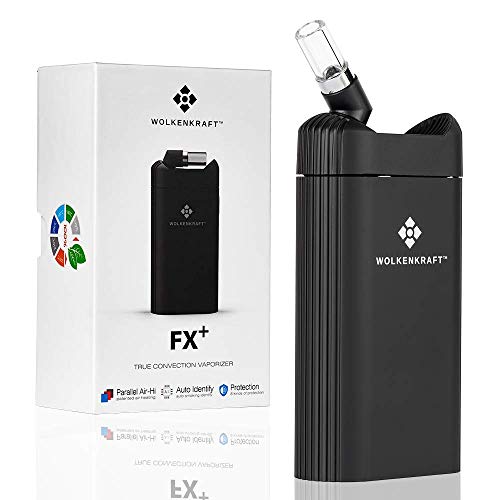 WOLKENKRAFT FX Plus Premium vaporizador con convección Real + sólo 30 seg. de Tiempo de Calentamiento + Potente batería de 2300 mAh + 6 Niveles de Temperatura - FX+- ¡SIN NICOTINA!