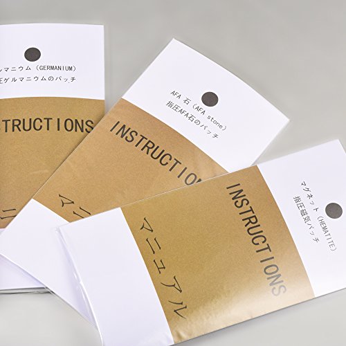 Wollet 3 en 1 parches magnéticos de acupresión para los músculos, curación natural, 10 hematitas (800 gauss) + 10 germanio + 10 piedras AFA + 30 adhesivos de repuesto