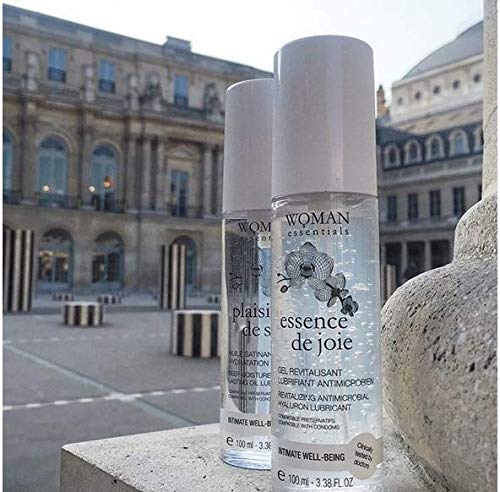 WOMAN ESSENTIALS ESSENCE DE JOIE- 100ml - Lubricante Intimo con Ácido Hialurónico - Gel Íntimo 100% Natural - Lubricante al Agua - Ideal para Uso Durante Menopausia