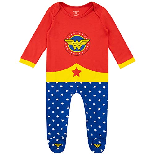 Wonder Woman Pijama Entera y Venda para Niñas Bebés Multi 0-3 Meses