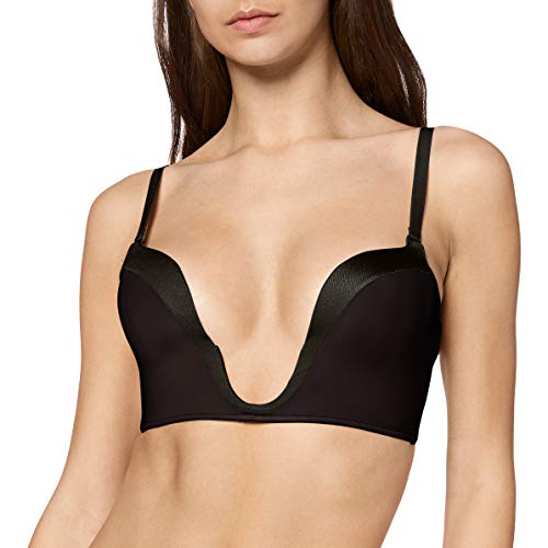 Wonderbra Ultimate Plunge, Sujetador con Escote Para Mujer, Negro (Black), 95B (Talla fabricante: 95B)