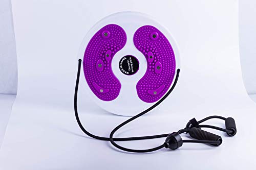 Woodtree Directo de fábrica Multifuncional Adelgazar máquina de Belleza casa con Cintura con cordón Twister Placa shilly música Aptitud magnética Dispositivo Twister (Color : Purple)