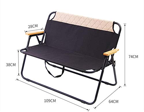 Woodtree Presidente de Picnic Plegable Portable de la Silla Doble Espesado Tela Oxford Spring Beach Silla de Camping for el Campo al Aire Libre, Viaje, Playa, Picnic, Festival