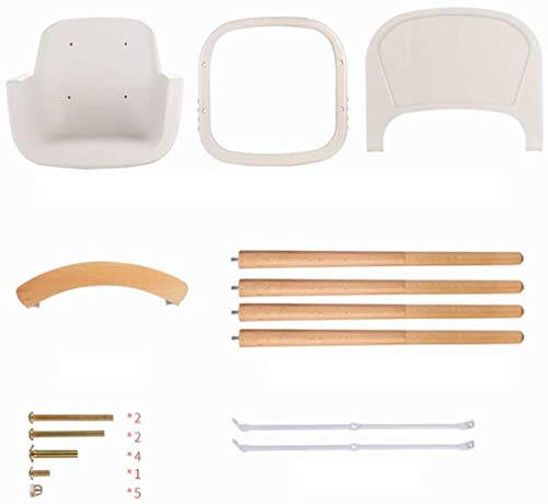 Woodtree Silla Alta for niños, multifunción Cena de Madera Maciza Mesa de heces Silla de Comedor, de alimentación del bebé cojín de Silla de Aprendizaje -L38.5 * 52 * 83.5cm (Amarillo)