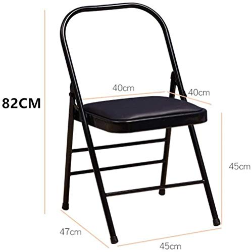 Woodtree Yoga Plegable Portable de la Silla, Silla de la Aptitud Especial, Auxiliar Silla de Fitness, hogar, oficinas, Silla de Metal Reforzado (Color: Negro), Color: Marrón (Color : Blue)