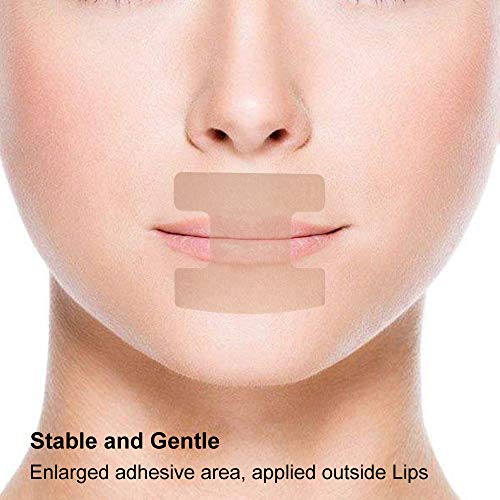 WoodyKnows - Cinta para la boca para la respiración nasal, tiras anti respiración bucal, paquete de 24