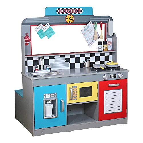 WOOMAX - Cocinita de madera y Bar Retro (ColorBaby 85287)