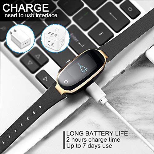 WOWGO Pulsera Monitor de Actividad Pulsómetro y Podómetro para Mujeres Impermeable IP67, con Bluetooth Contador de Pasos y Monitor de Sueño para Smartphones con Android e iOS: iPhone, Samsung
