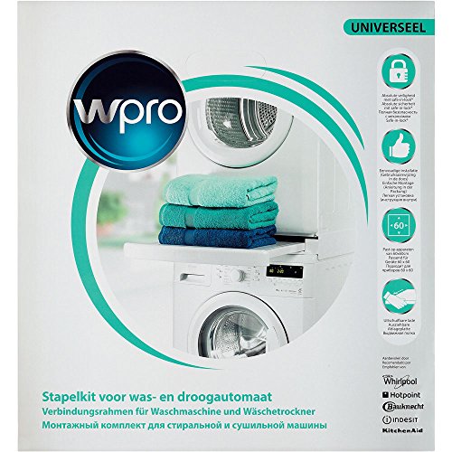 Wpro SKS101 Stacking kit - Piezas y accesorios de secadoras (Stacking kit, White, Plastic, Box, CE, 600 mm)