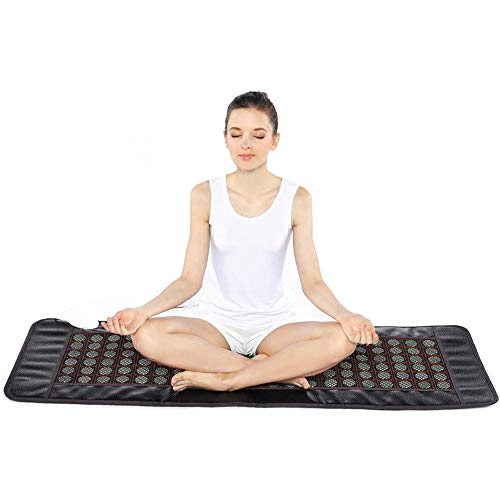 WPY Almohadilla Calefactora De Jade Natural Infrarrojo Lejano con Control Libre Temperatura para calmar los músculos Estimular Sistema inmunológico (59 Pulgada X 20 Pulgada)