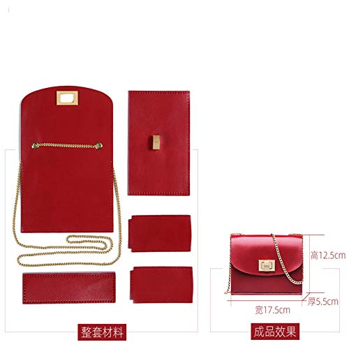 WSXQAZ Bolsos Caseros Originales Hechos A Mano, Bolsos De Hombro para Damas, Bolsos Pequeños Y Salvajes, Bolsos De Material De Bricolaje, Regalos para Niñas