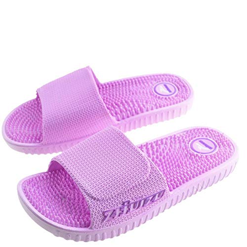 WTFYSYN Drene la Mula de baño rápido,Pedicure Sandalias de Masaje acupoint y Zapatillas para baño baño en casa-Purple_39