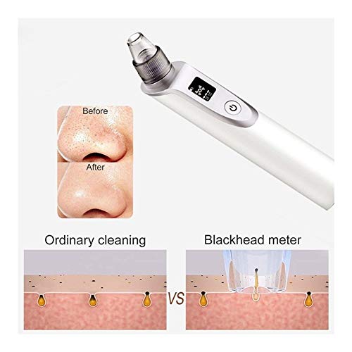 WULE-RYP Aspirador Nasal eléctrico Aspirador Nasal del bebé recién Nacido del bebé de la Nariz Limpiador removedor de la espinilla for Adultos Instrumento de la Belleza (Color : Silver)