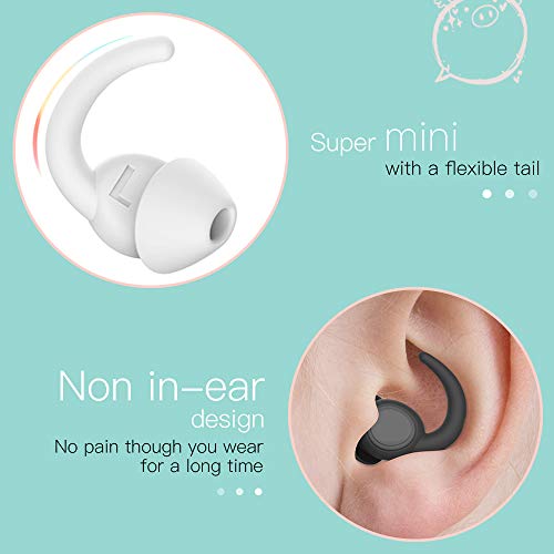 WUTAN Tapones Oídos para Dormir Tapones para los Oídos de Silicona 2 pares Tapones Oídos Ruido Reducción Tapones para los oídos para Roncar Natación Concierto Estudiar Trabajar Disparos