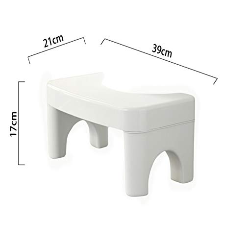 WUYI Taburete de Baño En Cuclillas Inodoro contra Hemorroides Estreñimiento Colon Irritable Flatulencias Distensión Abdominal para Un Alivio Más Rápido Postura de Baño Adecuada