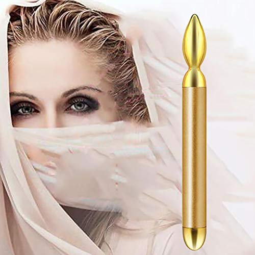 WXDXR Masajeador Antiarrugas Ocular Dispositivo de Masaje de Vibración removedor de Arrugas Equipo de Belleza Dorado Multifuncional Adecuado para aliviar la Fatiga Ocular, disminuir Las ojeras, etc
