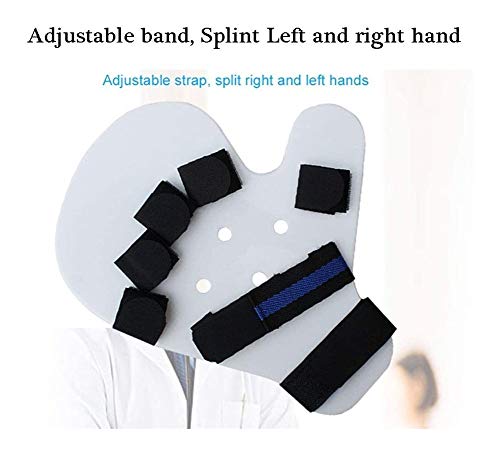 WXXT Dedo entablillado Corrector, el Dedo diapasón Separador Puntos Ortesis Mano Ortesis del túnel carpiano for el Movimiento/hemiplejía/Lesión Cerebral Traumática 9.14 (Color : Left, Size : S)