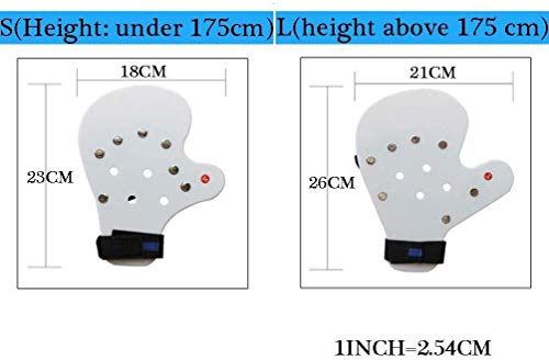 WXXT Dedo entablillado Corrector, el Dedo diapasón Separador Puntos Ortesis Mano Ortesis del túnel carpiano for el Movimiento/hemiplejía/Lesión Cerebral Traumática 9.14 (Color : Left, Size : S)