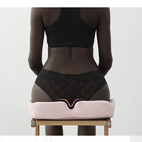 WYY Cojín de algodón con Memoria, Adecuado para Silla de Oficina, Silla de Cocina, sofá, Asiento de automóvil, Alivio de la ciática, Dolor en la Cola HPLL (Color : 4, Tamaño : 46 * 41 * 14cm)