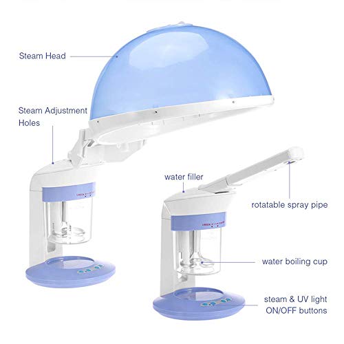 XALO Campana De Secador De Pelo, Escritorio 2 Modo De Instrumento De Hidratación Aerosol Vapor Pelo De La Cara Al Vapor Instrumento Aromaterapia, Hogar De Cuidado Capilar Profunda Salón De Belleza /