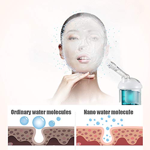 XALO Facial De Vapor, Vapor Portátil De Pelo Tapa del Aceite Al Horno Aromaterapia Facial Pulverizador 2-En-1, para El Cuidado De La Piel En Casa De Mujer De Belleza