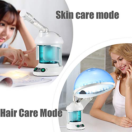 XALO Facial De Vapor, Vapor Portátil De Pelo Tapa del Aceite Al Horno Aromaterapia Facial Pulverizador 2-En-1, para El Cuidado De La Piel En Casa De Mujer De Belleza