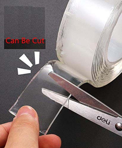 XBR Adhesivo Reutilizable de Doble Cara Cinta Adhesiva multipropósito nanoadhesiva Sin Rastro Discos de Bucle Lavados Cinta Adhesiva, Adhesivos y Sujetadores