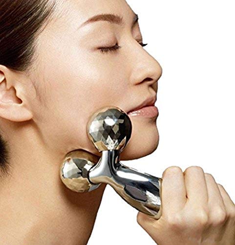 XCAI Masajeador facial 3D Masajeador de bola de amasado, rodillo adelgazante de platino, para fortalecer las herramientas reafirmantes de la piel y levantar el cuerpo y eliminar arrugas