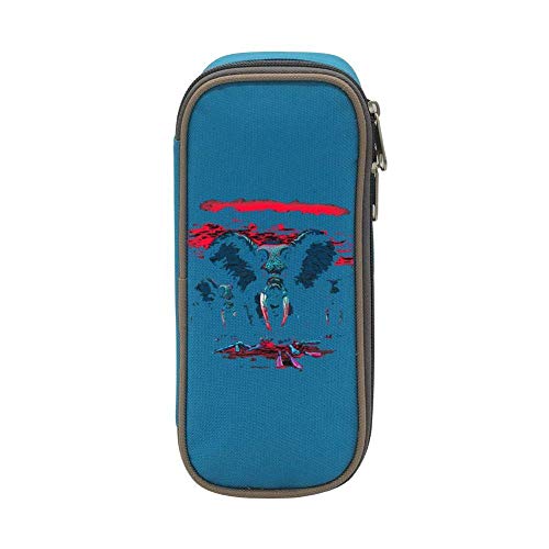 XCNGG Bolsa de papelería estuche estuche para lápices Blood Ivory Pen Bag Large Capacity Student Stationery Bag Pencil Case Dual Zippers