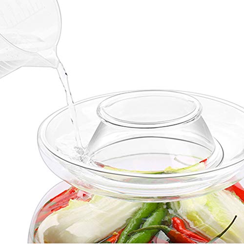 XDLYM Kimchi Frasco, Tarro de la salmuera del hogar, Tarro en escabeche, Sellado Botella de Vidrio Transparente, engrosadas Olla Kimchi,M1