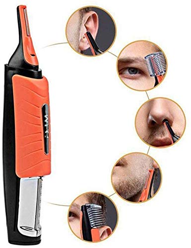 XGBDTJ- Condensador De Ajuste del Pelo Afeitadora Vida de Moda Man 2 En 1 Cejas Piercing En La Nariz Patillas Cortador De Pelo Removedor con Luz Led (Color : Colour, Size : Size)