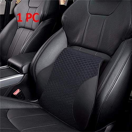 Xhtoe Almohadas de Viaje Almohada Caliente Suave y cómodo de Coches Almohada for Cuello de la PU del Cuero del Asiento de Coche del Amortiguador Lumbar Cojín reposacabezas