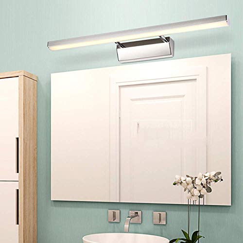 XIAJIA -7W 700LM Lámpara LED de pared, Lámpara de espejo Aplique de Baño LED 400mm 6000K para Espejo Muebles de Maquillaje Aparato Montado en la Pared(Blanco Frío)