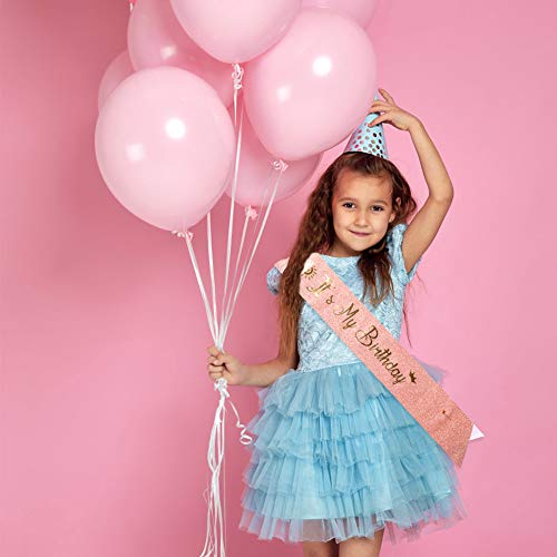 Xiangmall Oro Rosa Banda Cumpleaños Mujer Brillantes Cumpleaños Faja Cumpleaños Fiesta Decoracion Accesorios Regalo