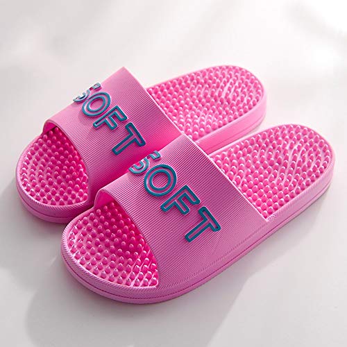 Xiao Jian- Suelas para el hogar Masaje de pies Zapatillas Puntos de acupuntura Pedicura Pareja Baño en casa Resbalón Hombres y Mujeres Sandalias y Zapatillas Verano Zapatillas