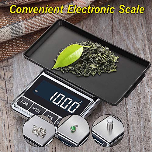 XIAOL Báscula De Joyería Balanza De Gramo Balanza De Palma 100/500 * 0.01g Balanza Electrónica De Precisión Balanza De Bolsillo Electrónica Portátil,500gX0.01g