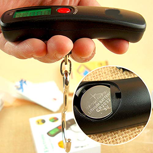 XIAOL Medición De Peso Precisa Báscula Electrónica 50 Kg Pantalla LCD Portátil Colgando Pesas De Cocina Báscula De Mano Básculas De Anzuelo De Pesca