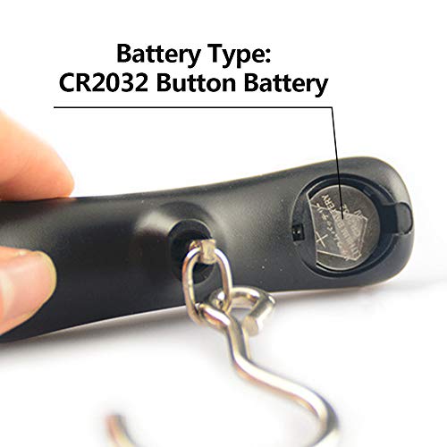 XIAOL Medición De Peso Precisa Báscula Electrónica 50 Kg Pantalla LCD Portátil Colgando Pesas De Cocina Báscula De Mano Básculas De Anzuelo De Pesca