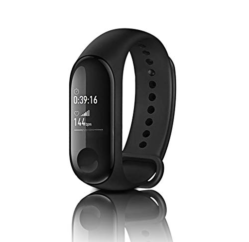 Xiaomi Mi Band 3 Pulsera de Actividad Inteligente Rastreador Deportes Deportiva con Pulsómetro Monitor de Ritmo Cardíaco 0,78 Pulgadas OLED Pantalla Táctil Pronóstico del Tiempo Negro