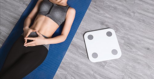 Xiaomi Mi LPN4013GL - Bascula de baño, electrodos de acero inoxidable, blanco