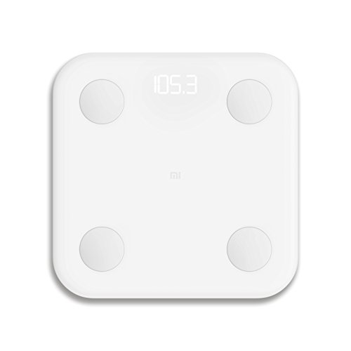 Xiaomi Mi LPN4013GL - Bascula de baño, electrodos de acero inoxidable, blanco