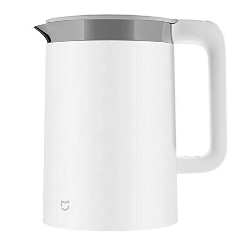 Xiaomi Mi Smart Electric Kettle YMK1501 EU version - Hervidor eléctrico inteligente con interior de acero inoxidable, control de temperatura durante 12h, 1.5 litros, 1800W, color blanco