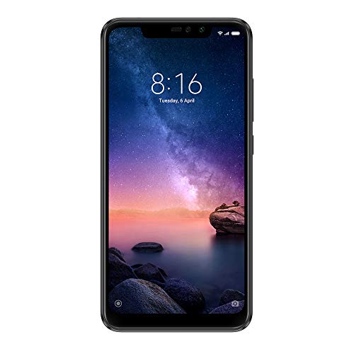 Xiaomi Redmi Note 6 Pro Smartphone de 6.26", doble SIM, 4G LTE, Cámara 12 MP, 3 GB/36GB ROM, Negro